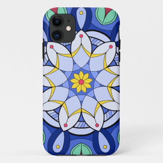 Mandala Muster 01 Case-Mate iPhone Hülle (Rückseite)