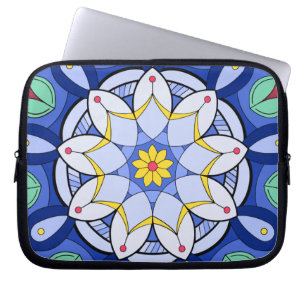 Mandala Muster 01 Elektronik-Bag Laptopschutzhülle