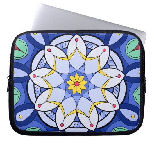 Mandala Muster 01 Elektronik-Bag Laptopschutzhülle (Vorderseite)