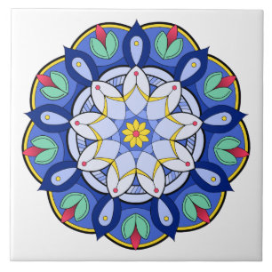 Mandala Muster 01 Fliese