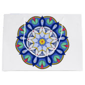 Mandala Muster 01 Große Geschenktüte (Vorderseite)