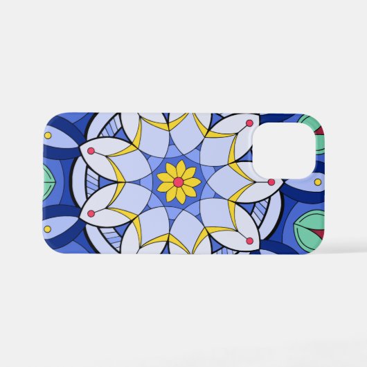 Mandala Muster 01 iPhone Hülle (Rückseite (Horizontal))