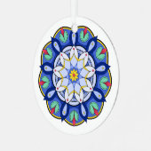 Mandala Muster 01 Ornament Aus Metall (Vorderseite links)