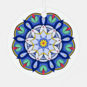 Mandala Muster 01 Ornament Aus Metall (Rückseite)