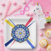 Mandala Muster 01 Papierplatte Pappteller (Party)