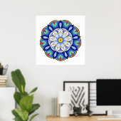 Mandala Muster 01 Poster (Heimbüro)