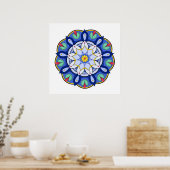 Mandala Muster 01 Poster (Küche)