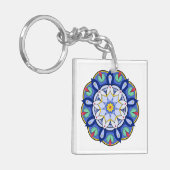Mandala Muster 01 Schlüsselanhänger (Vorderseite links)