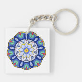 Mandala Muster 01 Schlüsselanhänger (Rückseite)