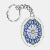 Mandala Muster 01 Schlüsselanhänger (Vorderseite links)