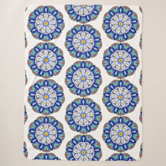 Mandala Muster 01 Sherpadecke (Vorderseite)