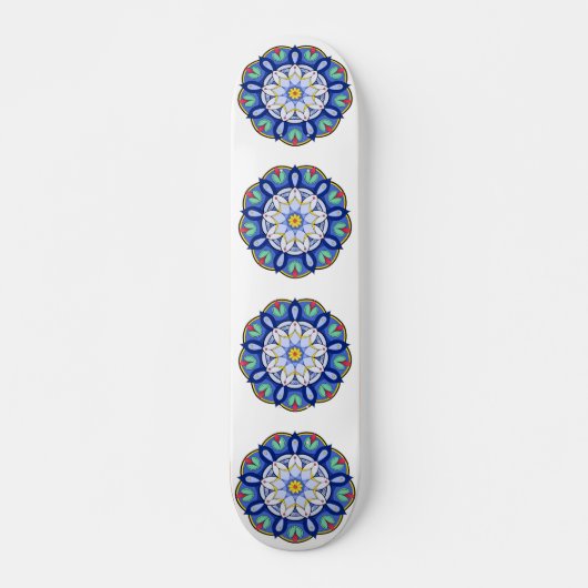 Mandala Muster 01 Skateboard (Vorne)