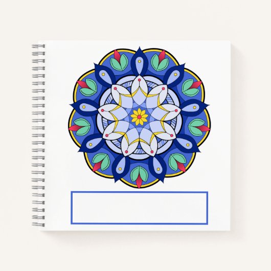 Mandala Muster 01 Spiral Notebook Notizblock (Vorderseite)