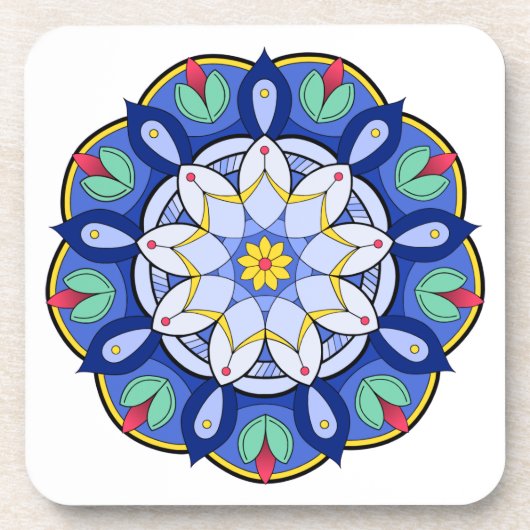 Mandala Muster 01 Untersetzer (Vorderseite)