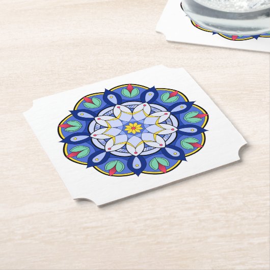 Mandala Muster 01 Untersetzer (angewinkelt)
