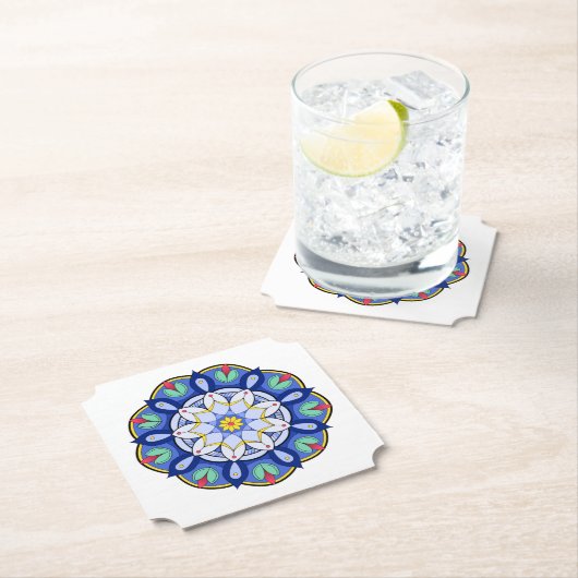 Mandala Muster 01 Untersetzer (Vor Ort)