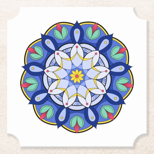 Mandala Muster 01 Untersetzer (Vorderseite)