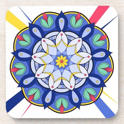 Mandala Muster 01 Untersetzer (Vorderseite)