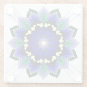 Mandala Muster 02 im dunkelblauen Untersetzer (Rückseite)