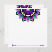 Mandala Muster 02 im lila Programm (Vorne/Hinten)