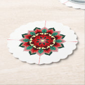 Mandala Muster 02 im roten Untersetzer (angewinkelt)