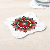 Mandala Muster 02 im roten Untersetzer (angewinkelt)