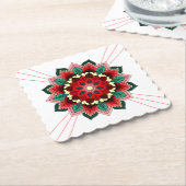 Mandala Muster 02 im roten Untersetzer (angewinkelt)