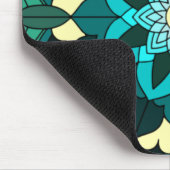 Mandala Muster 02 in aqua Mouse Pad Mousepad (Ecke)