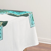 Mandala Muster 02 in aqua Tischdecke (Beispiel)