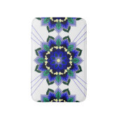 Mandala Muster 02 in dunkelblau Bath Mat Badematte (Vorderseite Vertikal)