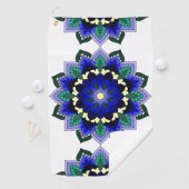 Mandala Muster 02 in dunkelblau Golfhandtuch (Insitu)