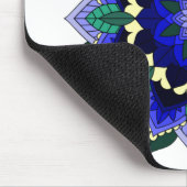Mandala Muster 02 in dunkelblau-Maus Pad Mousepad (Ecke)