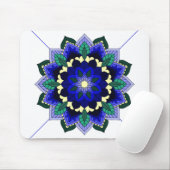 Mandala Muster 02 in dunkelblau-Maus Pad Mousepad (Mit Mouse)