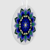 Mandala Muster 02 in dunkelblau Ornament (Vorderseite)