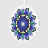 Mandala Muster 02 in dunkelblau Ornament (Vorderseite)