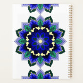 Mandala Muster 02 in dunkelblau Planer (Rückseite)