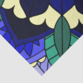 Mandala Muster 02 in dunkelblau Seidenpapier (Detail)