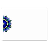 Mandala Muster 02 in dunkelblauer Tischnummer (Rückseite)