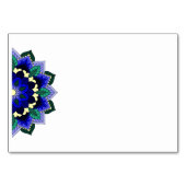 Mandala Muster 02 in dunkelblauer Tischnummer (Vorderseite)