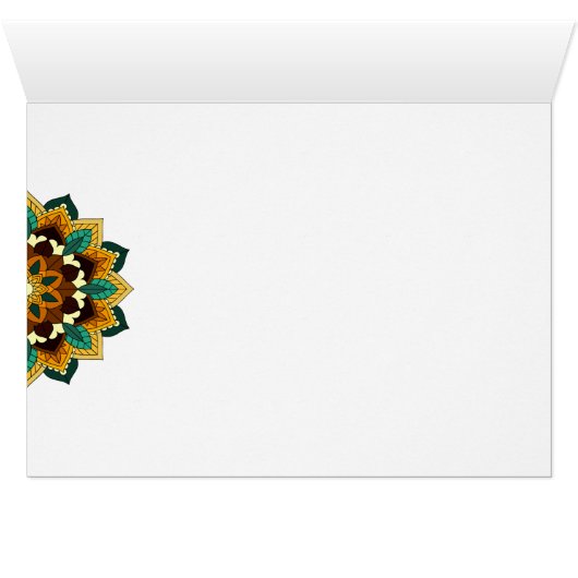 Mandala Muster 02 in gelb & tan (Innenansicht Horizontal (Unten))