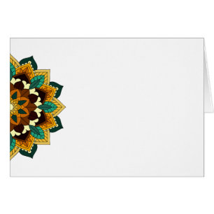 Mandala Muster 02 in gelb & tan