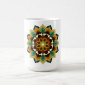 Mandala Muster 02 in gelb & tan Coffee Tasse (Mittel)
