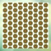 Mandala Muster 02 in gelb & tan Fensteraufkleber (Blatt 3)