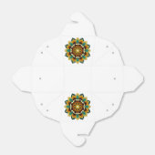 Mandala Muster 02 in gelb & tan Geschenkschachtel (Ungefaltet)