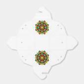 Mandala Muster 02 in gelb & tan Geschenkschachtel (Ungefaltet)