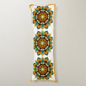 Mandala Muster 02 in gelb & tan Kissen (Vorderseite Vertikal)