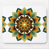 Mandala Muster 02 in gelb & tan Mousepad (Vorne)