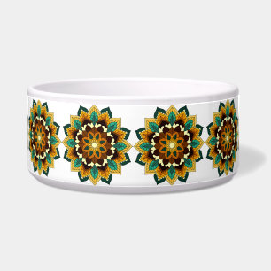 Mandala Muster 02 in gelb & tan Napf