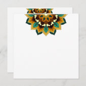 Mandala Muster 02 in gelb & tan Programm (Vorne/Hinten)