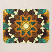 Mandala Muster 02 in gelb & tan Sherpadecke (Vorderseite (Horizontal))